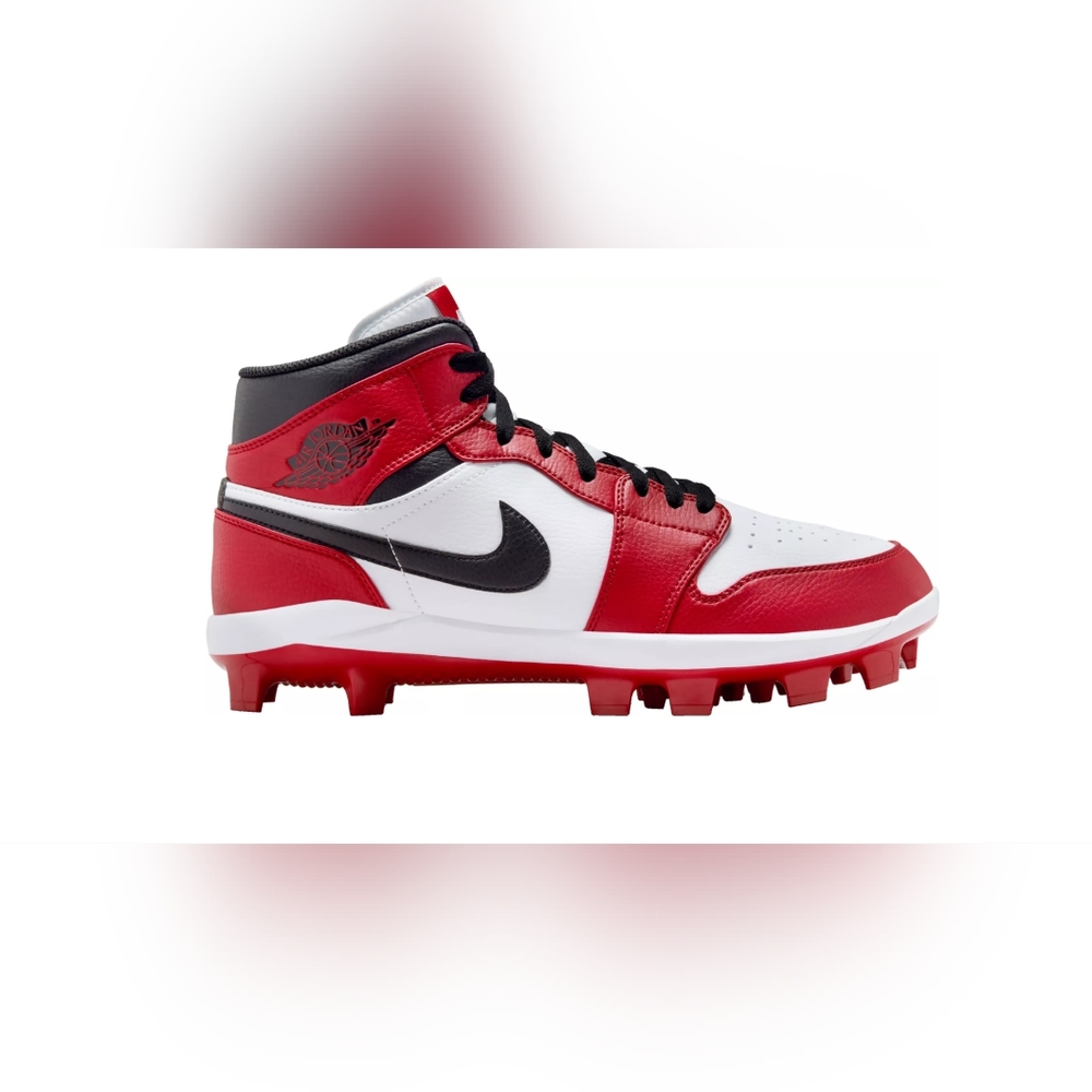 Nike Men's Jordan 1 Retro MCS High Baseball Cleats, Red